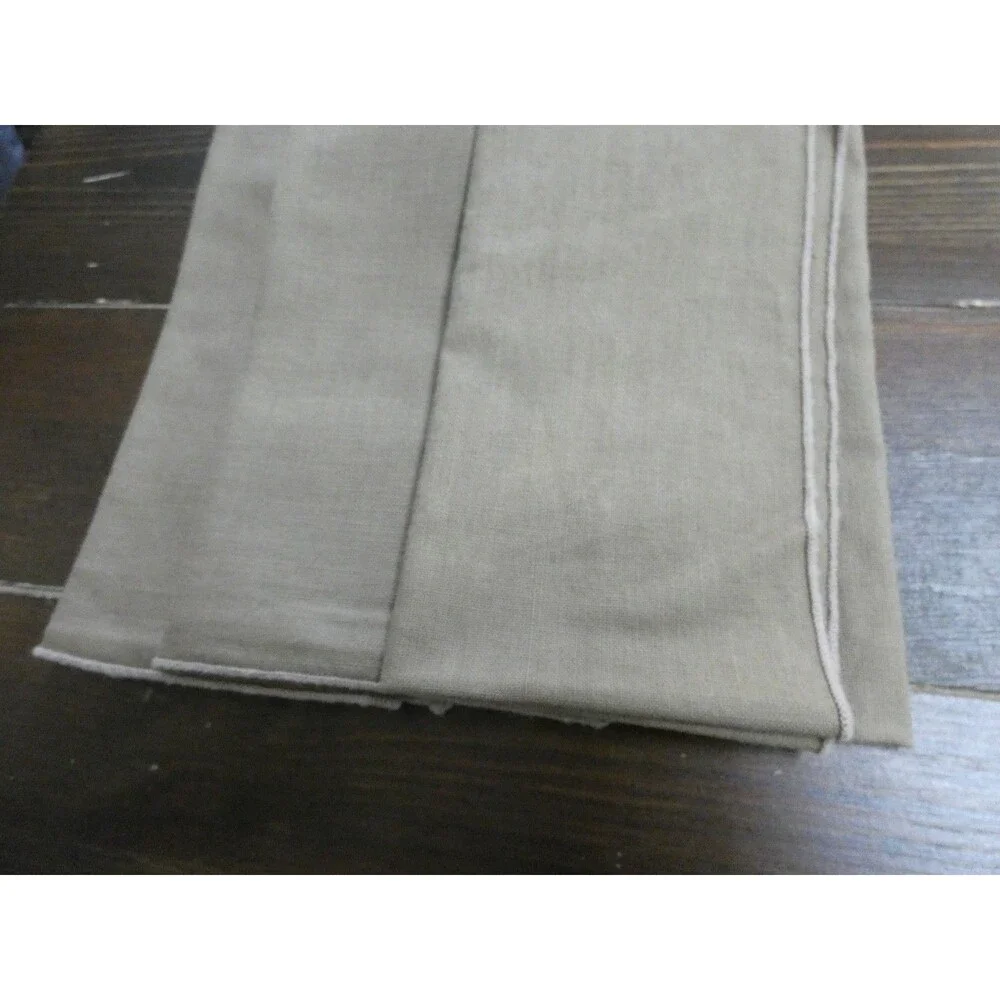 VTG Unbranded Set of 6 Taupe Brown Cloth Napkins 100% Cotton Rectangle 16